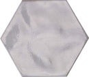 Porcelain Tile Washed Bianco Glossy Hex 9.25x10.75 for kitchen, bathroom, and living room