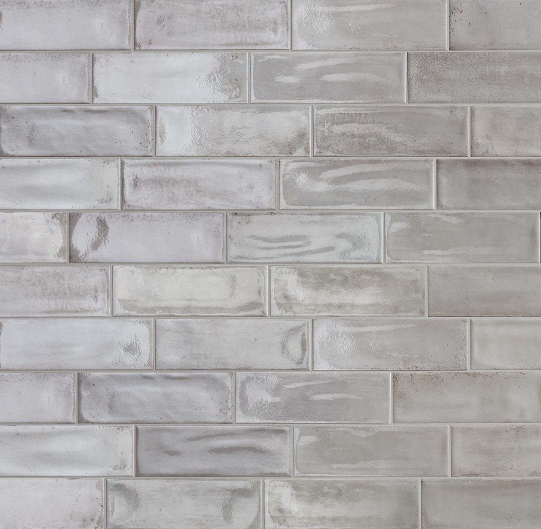 Porcelain Subway Tile Washed Bianco Glossy 4x12 for kitchen backsplash, bathroom, and shower