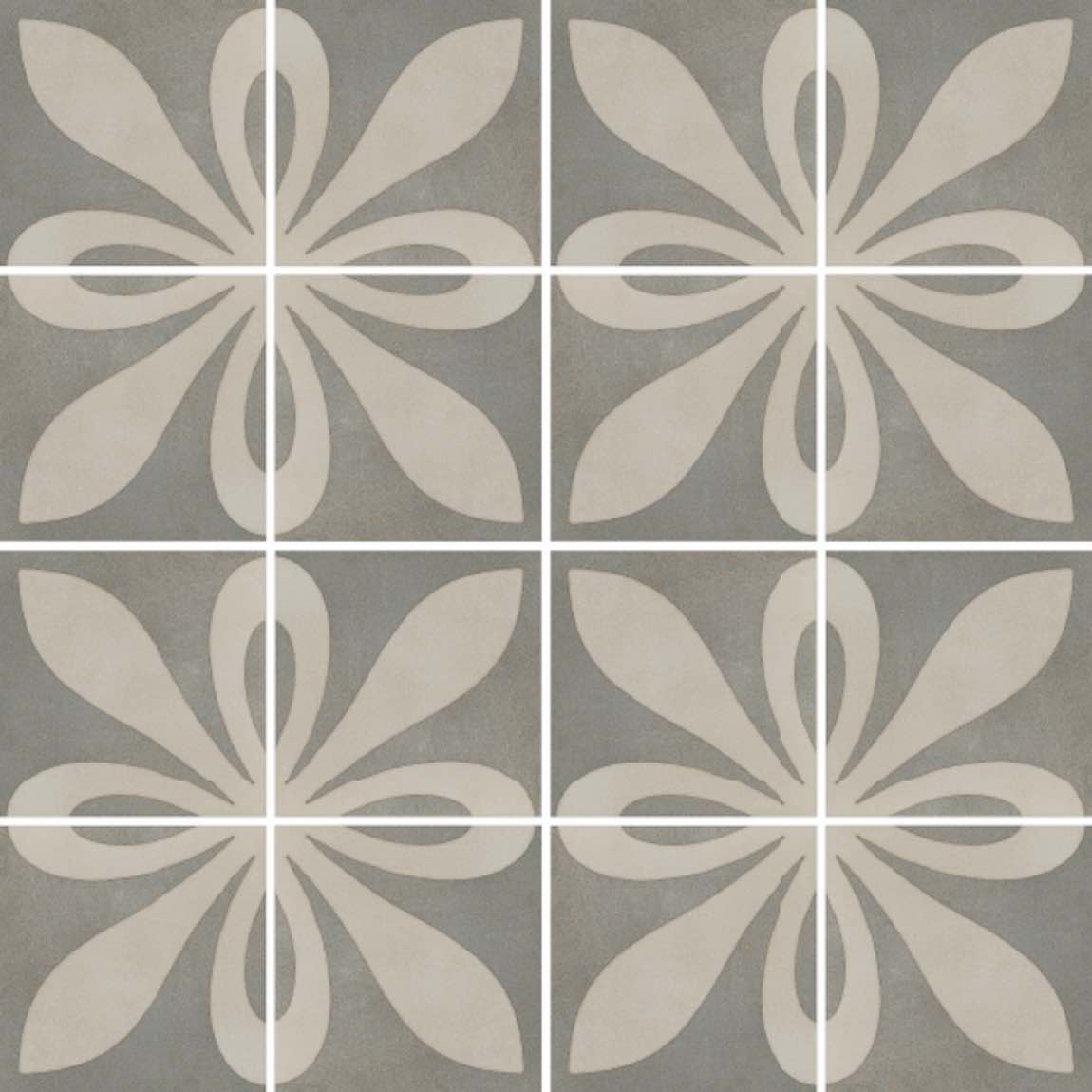 Patterned Porcelain Tile Cement One 8x8 for floor and wall