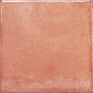 Pottery Distressed Ceramic Wall Tile Clay 6x6 for kitchen backsplash, bathroom, and shower walls.