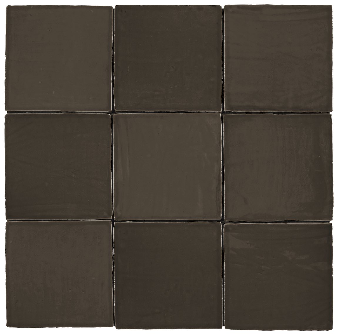 Coastal Bronze 5x5 Glazed Ceramic Tile for kitchen backsplash, bathroom, and shower walls.