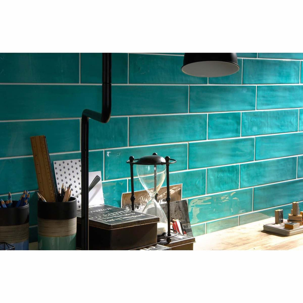 Turquoise Tile Kitchen