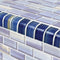 Glass Trim Tile Blue Blend 1x2 for swimming pool and spa