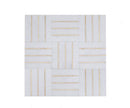 Inlay Brass Gold Deck Thassos Tile-Mineral Tiles