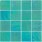 Iridescent Glass Tile Veranda Green 3x3 for swimming pool and spas