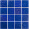 Iridescent Glass Tile Veranda Cobalt 3x3 for swimming pool and spas