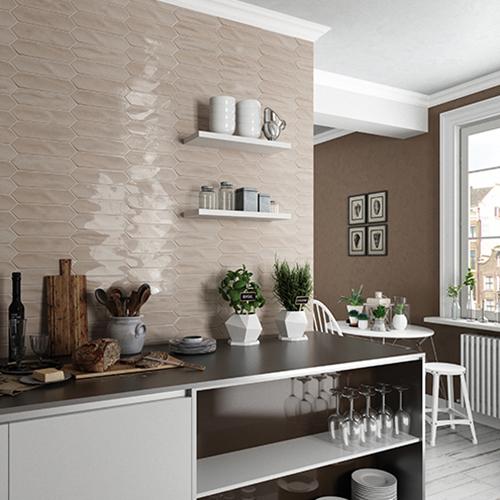 Toffee Glossy 3x12 Picket Ceramic Wall Tile