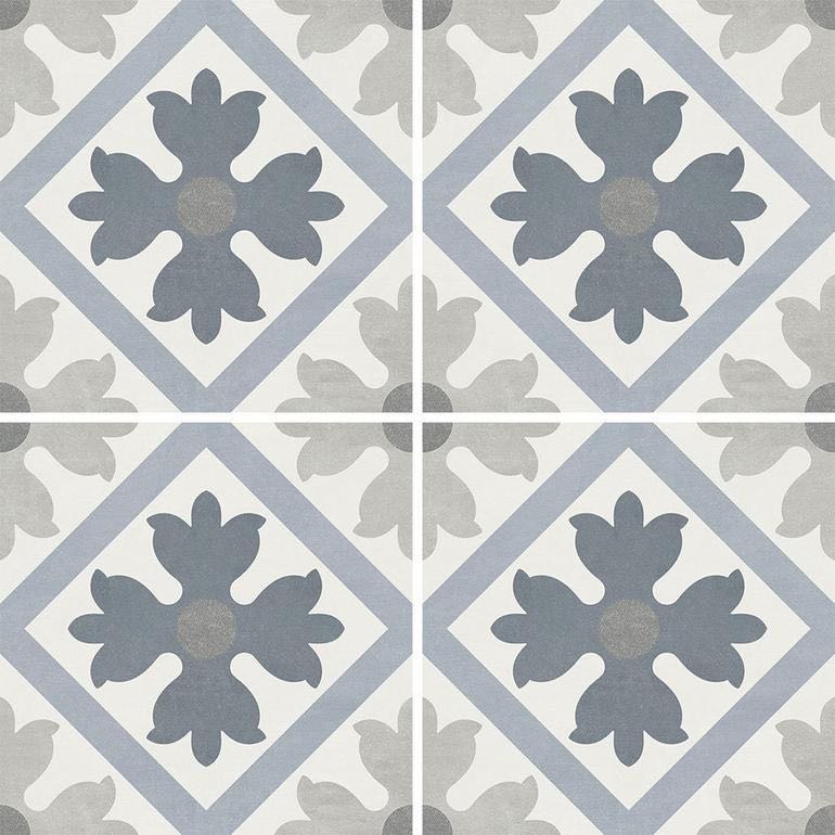 Miami Patterns Flower Porcelain Pool Tile 6x6 for the swimming pool and spa
