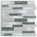 Peel & Stick Wall Tile Silver Blend 10x10 for kitchen backsplash