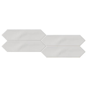 Pencil White Matte 3x12 Picket Ceramic Wall Tile for shower and featured wall