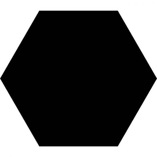 Studio Hexagon Black Porcelain Tile 9x10 for floor and walls