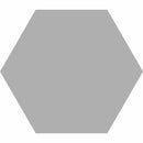 Studio Hexagon Silver Porcelain Tile 9x10 for floor and wall
