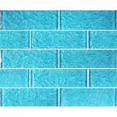 Surfaced Glass Tile Turquoise 2x6 for swimming pool and spas