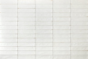 City Distressed Subway Tile White Matte 2x10 for kitchen backsplash