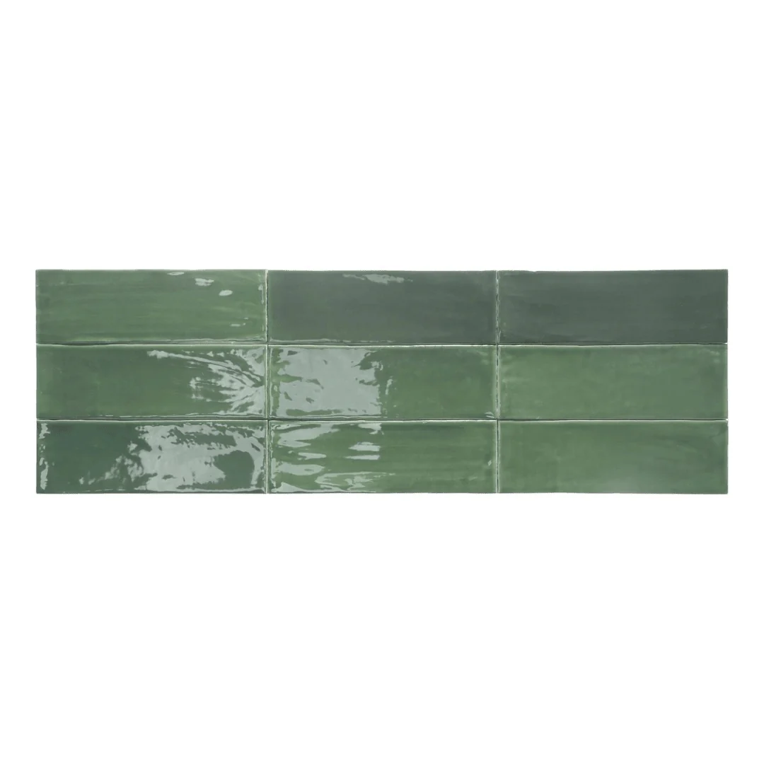Nostalgia Subway Tile Green Glossy 3x9 Questions & Answers