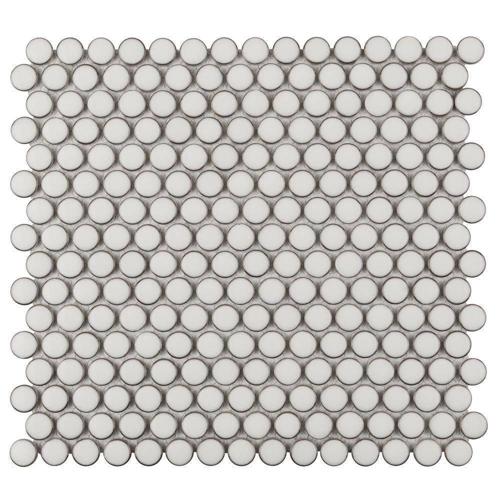 Penny Round Tile Vintage Pearl White Questions & Answers