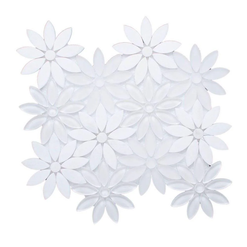 Waterjet Flower Mosaic Tile Arctic Questions & Answers