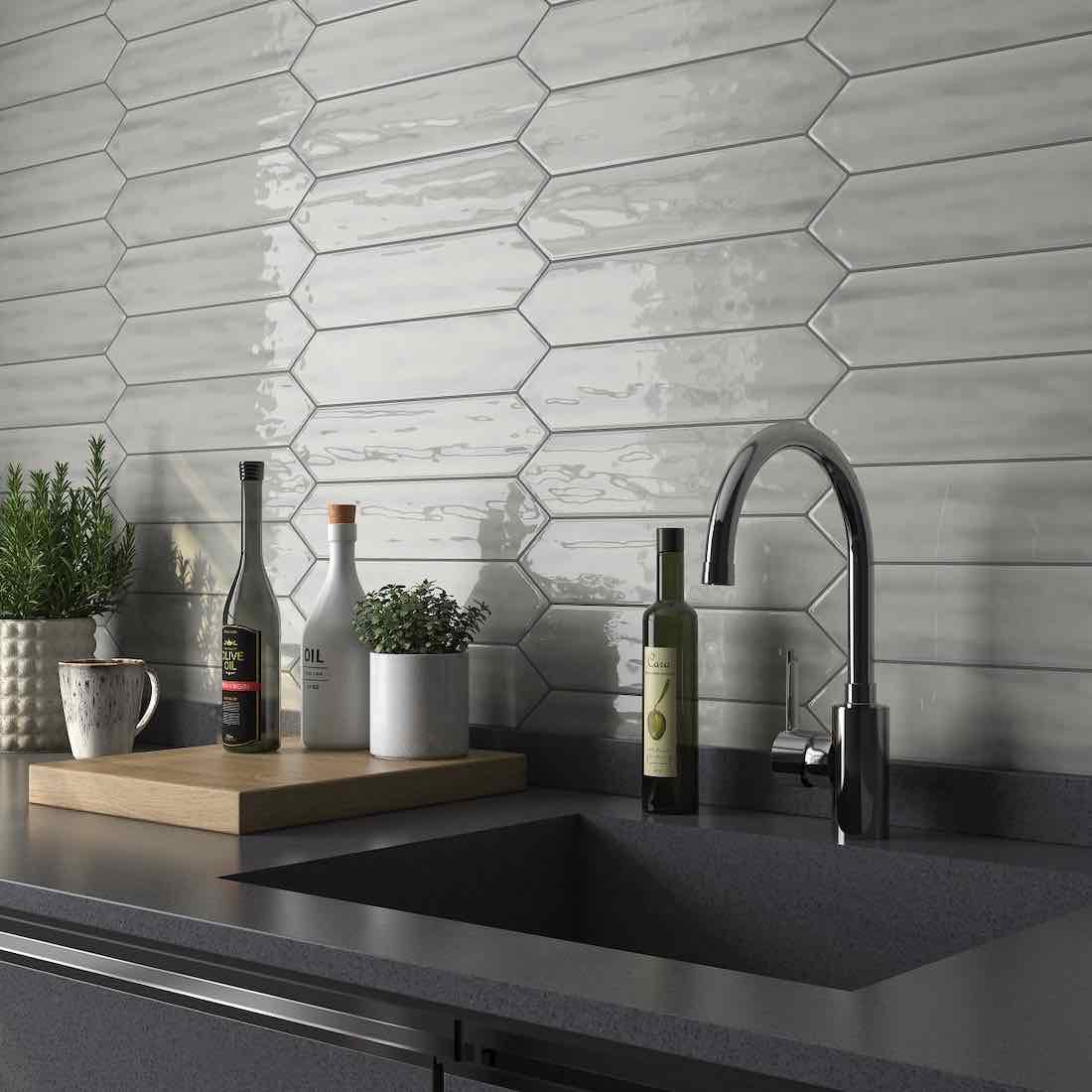 Slide Smoke Glossy 3x12 Picket Wall Tile Questions & Answers