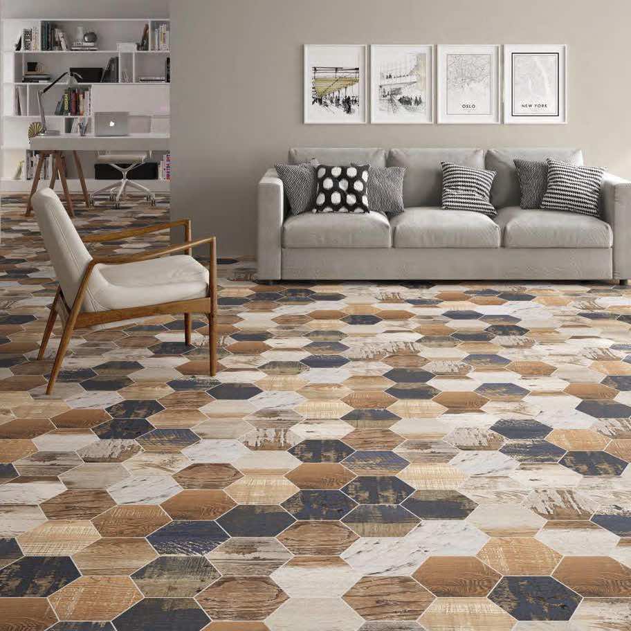 Studio Hexagon Reclaimed Porcelain Tile 9x10 Questions & Answers