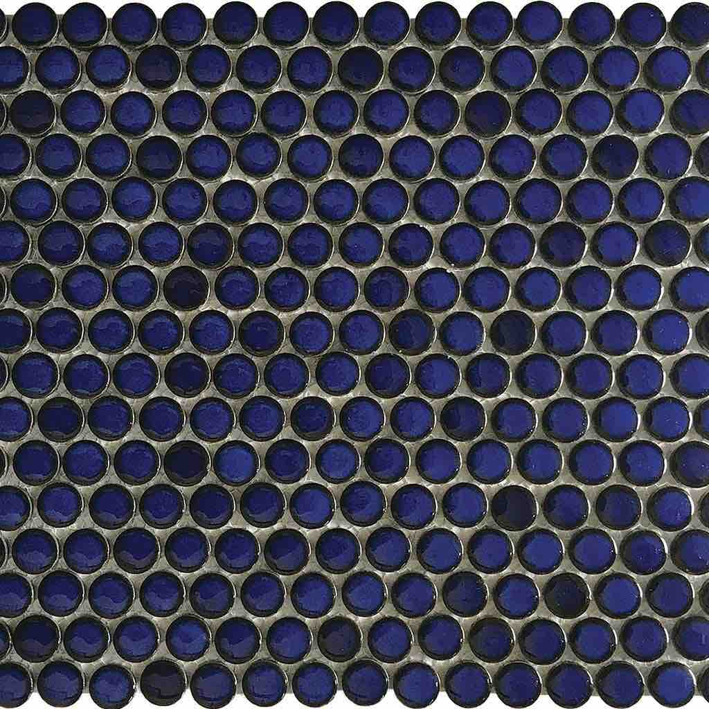 Penny Round Mosaic Tile Blue Water Questions & Answers