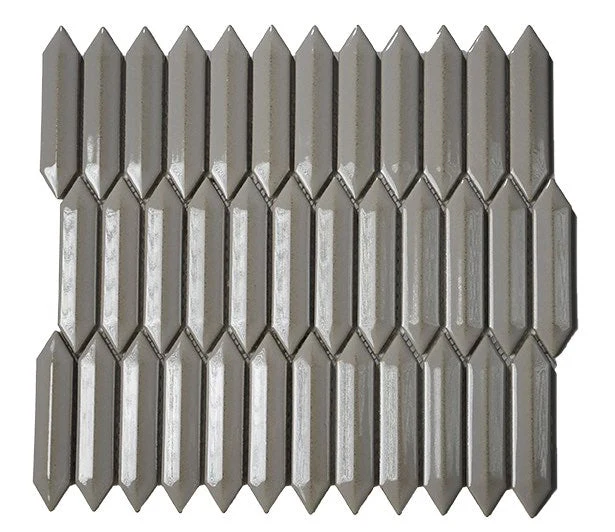 Mini Picket Taupe Glossy Porcelain Mosaic Tile Questions & Answers