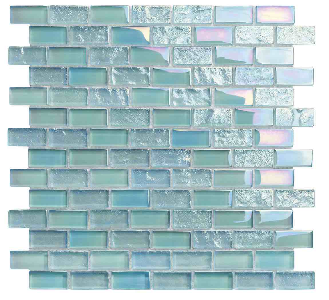 Reflections Iridescent Glass Tile Aquamarine 1x2 Questions & Answers