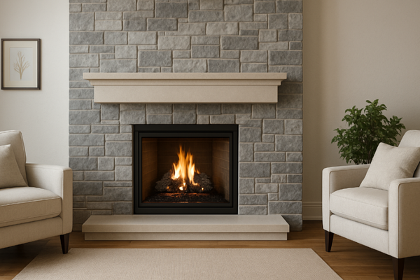 26 Stone Tile Fireplace Designs You’ll Love