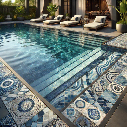 modern pool tile