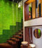 Moss Wall by Mineral Tiles featured on a stair wall