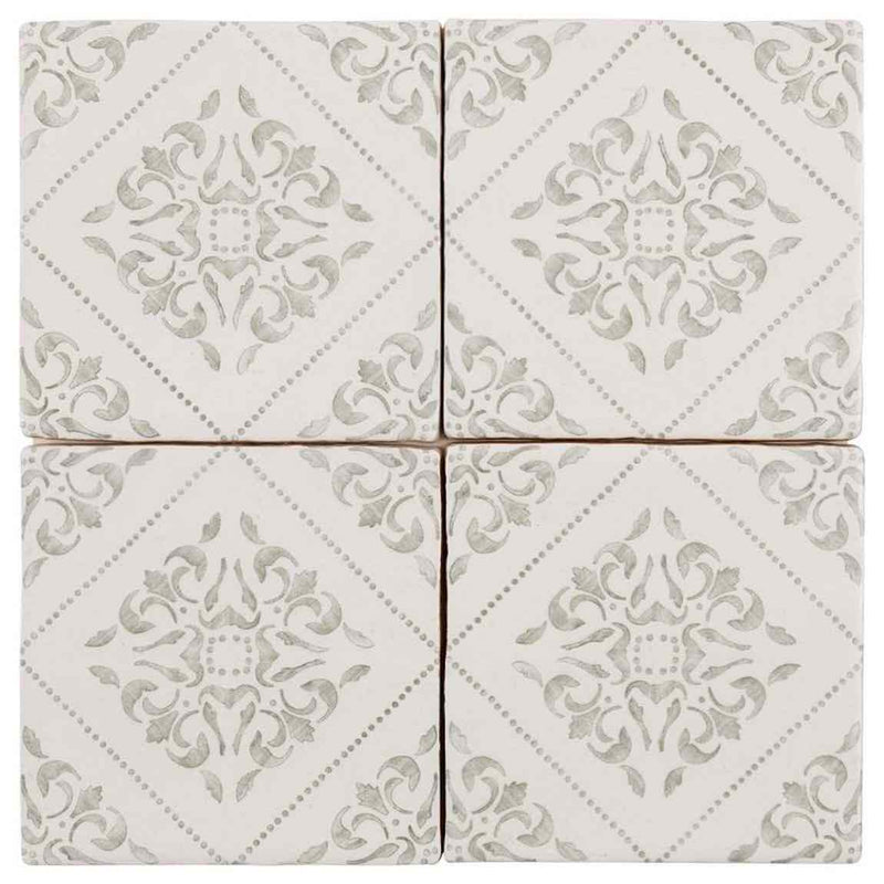 Satin Ceramic Tile Salvador Home 5x5 for kitchen backsplash, bathroom, and shower walls