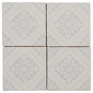 Satin Ceramic Tile Salvador Tender 5x5 for bathroom and shower walls