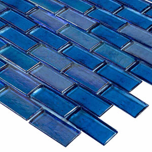 Glass Pool Mosaic Tile Tequesta 1x2