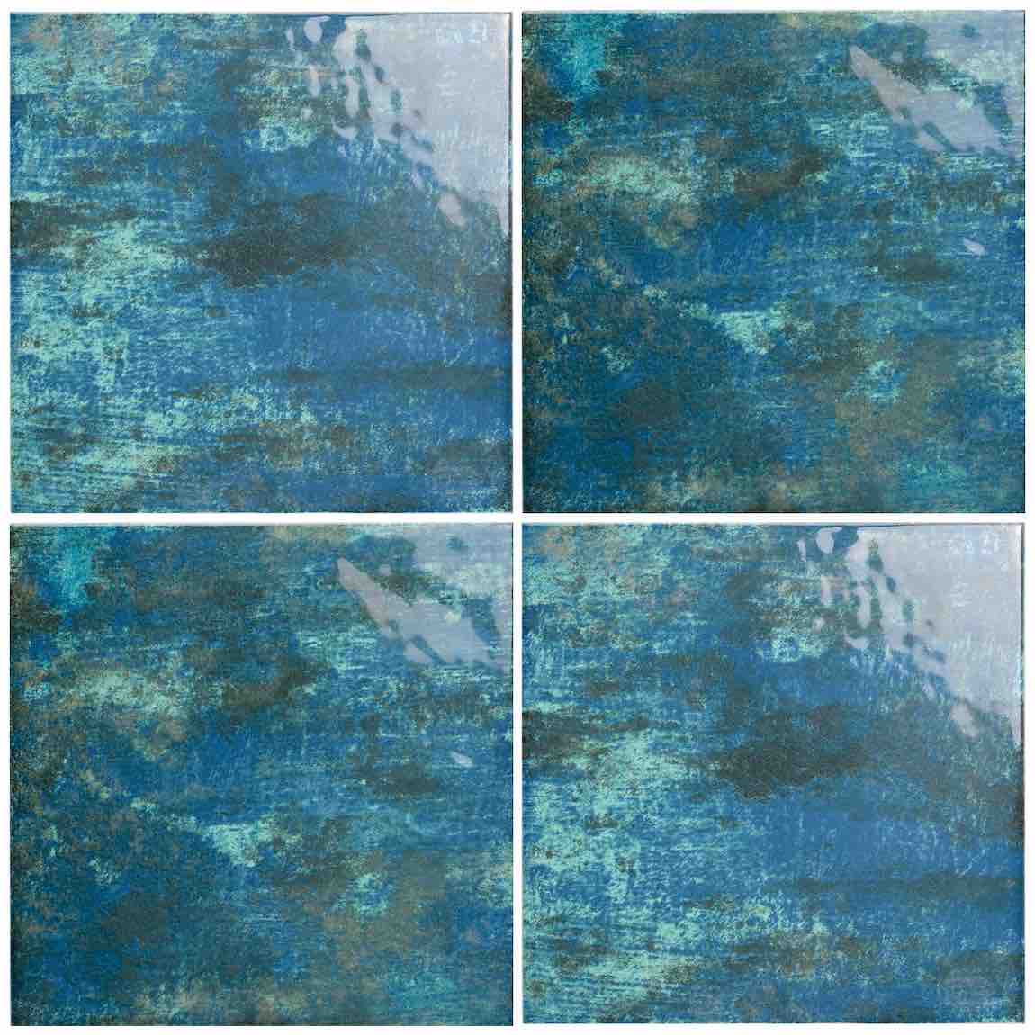 Porcelain Pool Tile Classic India Green 6x6