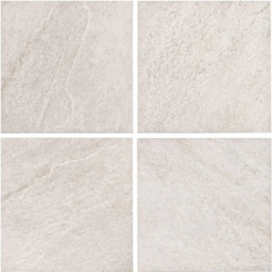 Porcelain Tile 6''x6'' Quartz Blanc