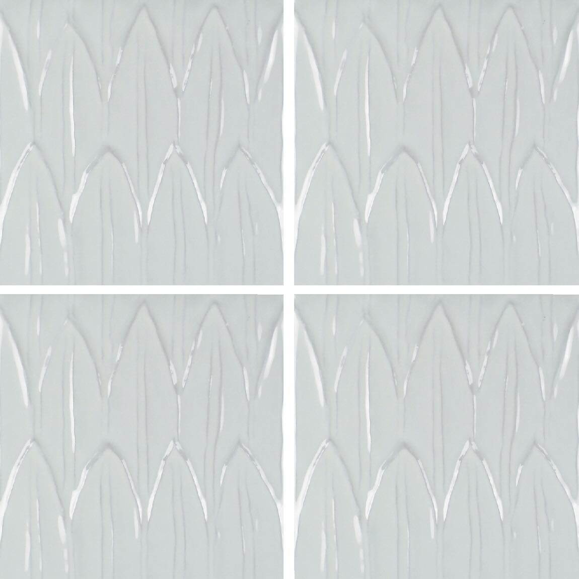 Sunshine White Deco Porcelain Tile 6x6