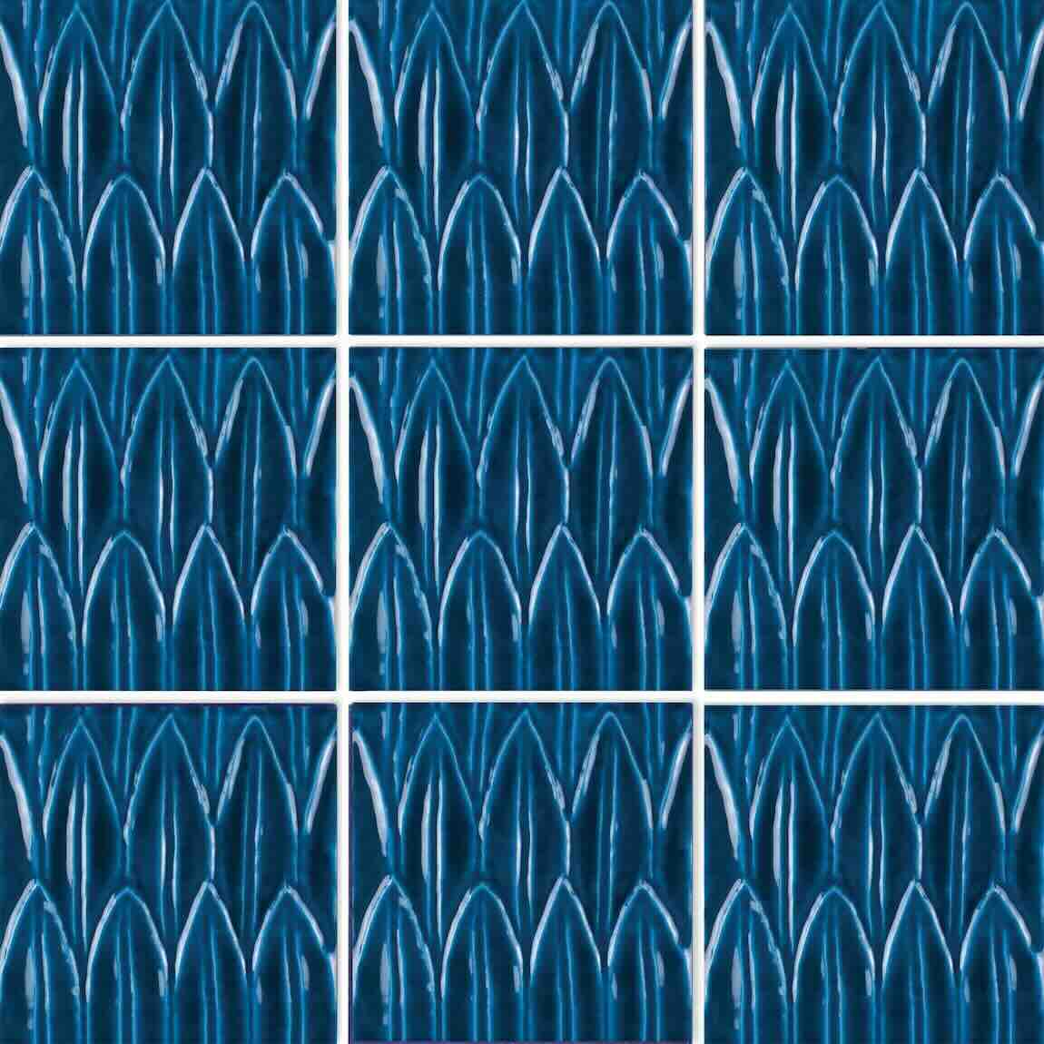 Sunshine Blue Deco Porcelain Tile 6x6