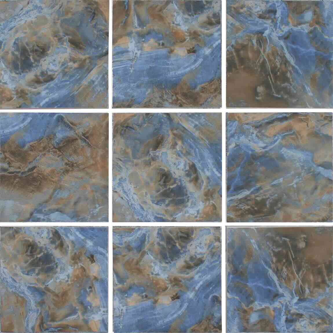 Blue Ocean Porcelain Pool Tile 6x6