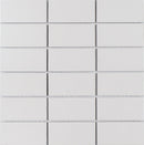 Essentials Porcelain Stacked Tile White 2''x4'' in a glossy finish for kitchen backsplashes, bathrooms, showers, fireplace, foyers, and accent/featured walls.