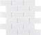 Essentials Porcelain Subway Tile White 2''x4'' in a textured/matte finish for kitchen backs