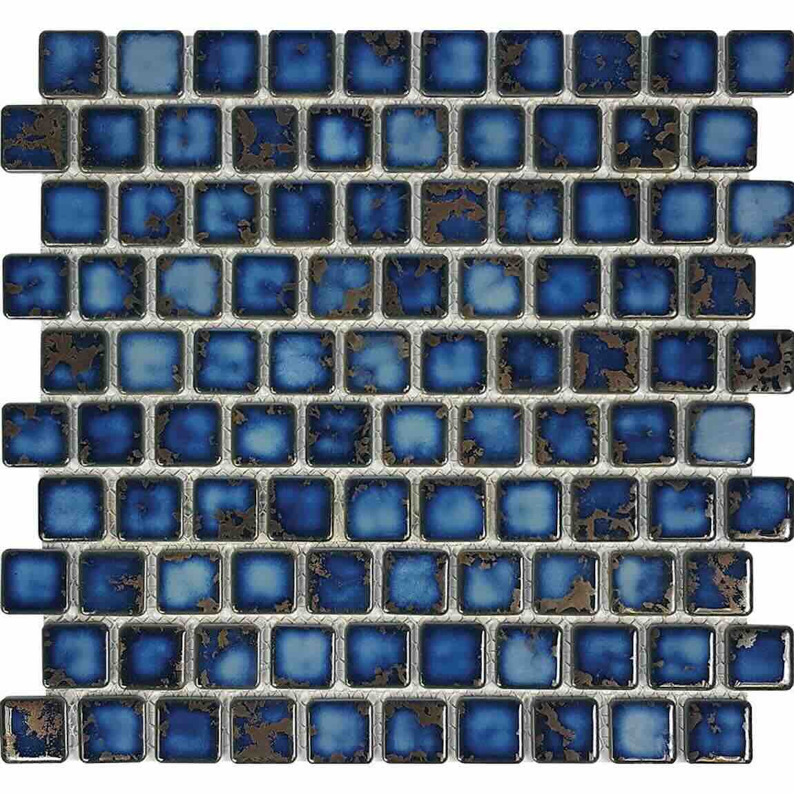 Earth Blue Reef Pool Mosaic Tile 1x1