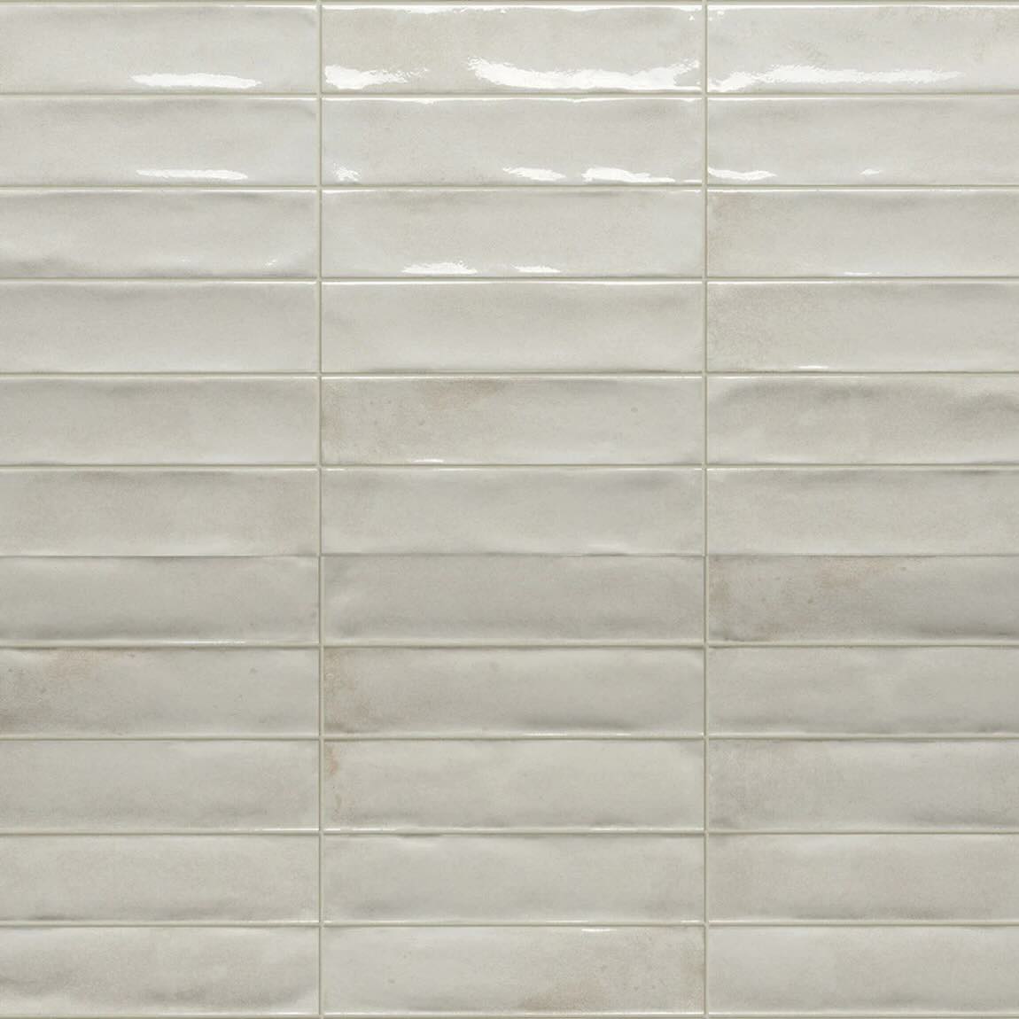 Charleston White 2x8 Glossy Porcelain Tile