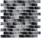 Mist Glass Pool Mosaic Tile Black 1x2 for swimming pools, spas, bathrooms, and showers