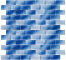 Mist Glass Pool Mosaic Tile Blue 1x2 for swimming pool, spas, bathrooms, and showers