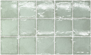 Farmhouse Wall Tile 4x4 Green for kitchen backsplash, bathroom, and showers