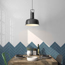 Minimalistic Subway Tile 2x10 Green Glossy blended with white in a herringbone pattern