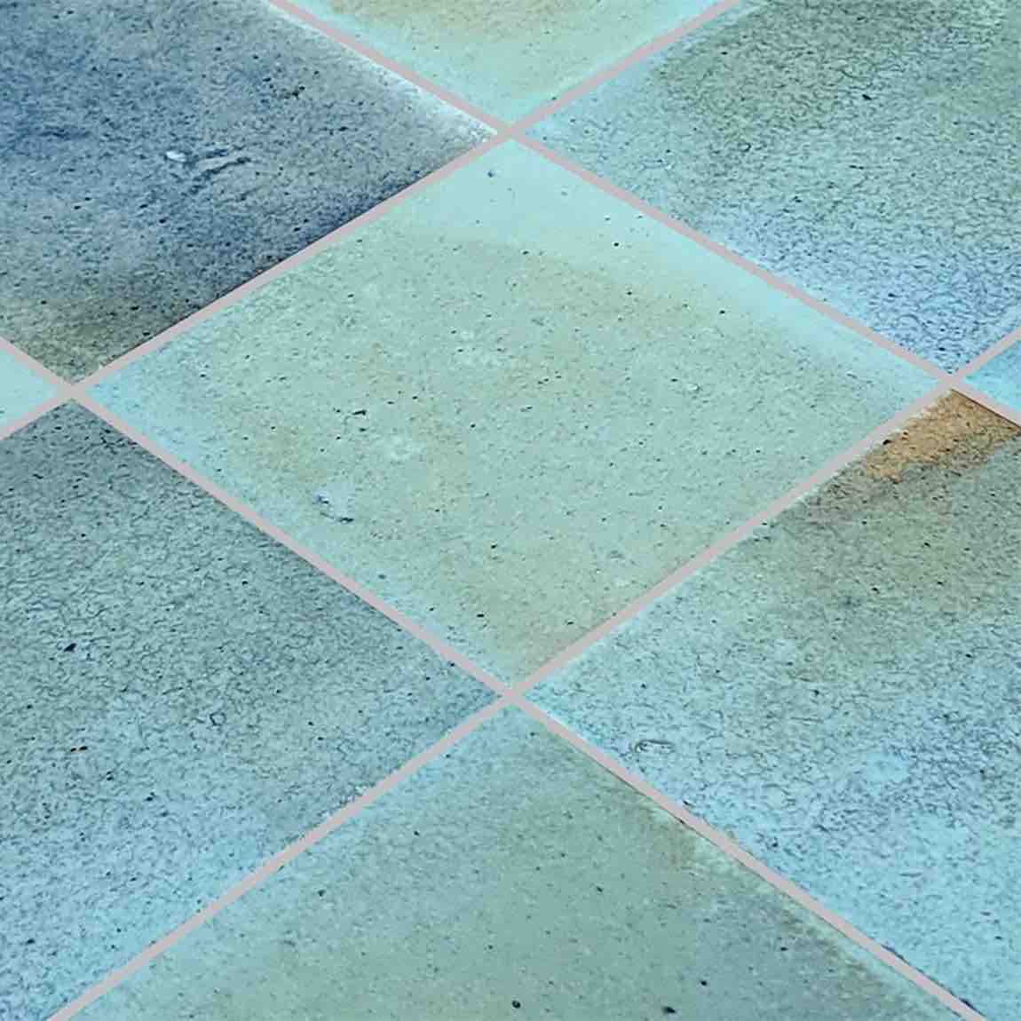 Patina Bluish-Green 4x4 Glossy Porcelain Tile