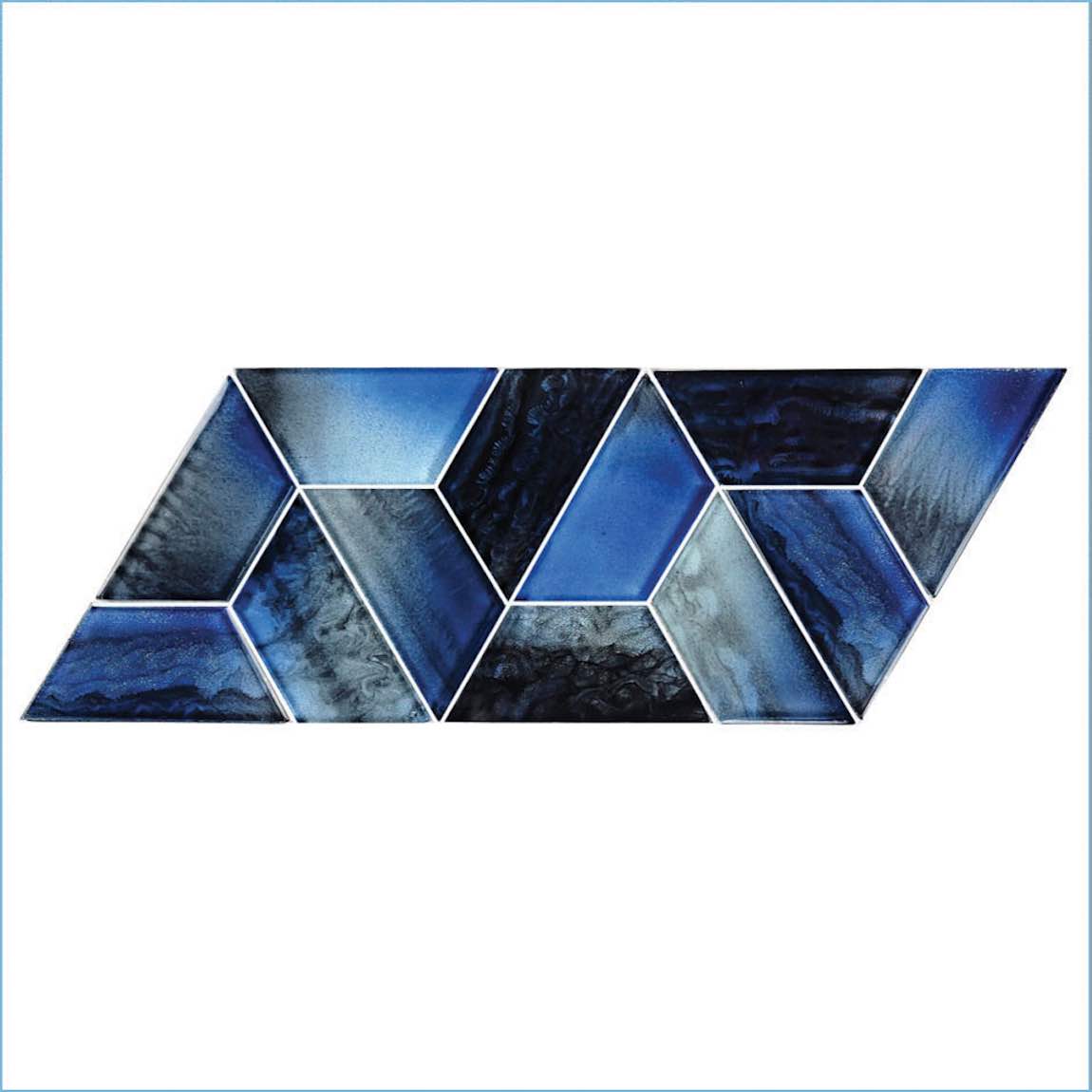 Aspect Blue Night Glass Mosaic Tile