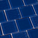 Glass Mosaic Tile Staggered Blue 2x2 for bathroom and shower walls