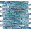 Glass Pool Mosaic Tile Waves Acqua 1x2 for swimming pool and spa