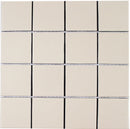 Essentials Porcelain Subway Tile Biscuit 3''x3'' in a textured/matte finish for kitchen backsplashes, bathrooms, showers, fireplace, foyers, floors, and accent/featured walls. 